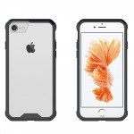 Wholesale iPhone 7 Plus Air Hybrid Clear Case (Black)